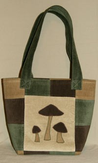 Patchy Mushroom Tote Bag