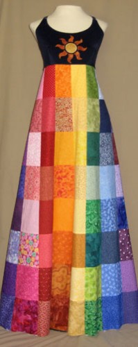 Rainbow Scrap Patchwork Dress