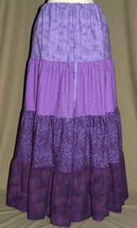 4 Tier Purple Skirt