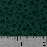 Pine Green with Stars