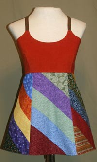 Scrap Slanted Patchwork Apron Top