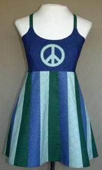 Peace Stripe Apron Top