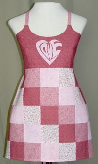 Love Patchwork Apron Top