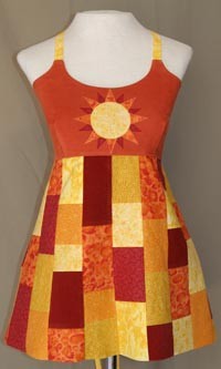 Sunshine Daydream Patchwork Apron Top