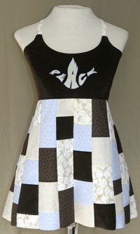 Peace Dove Patchwork Apron Top